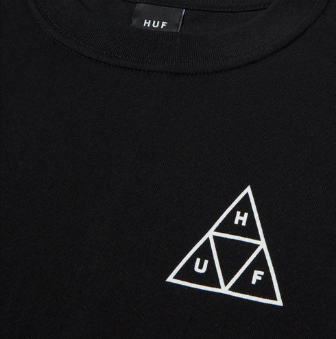 HUF Set Triple Triangle T-Shirt-Black HF11