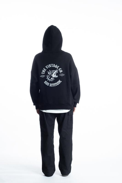 Vintage Bad Attitude Hoodie Black