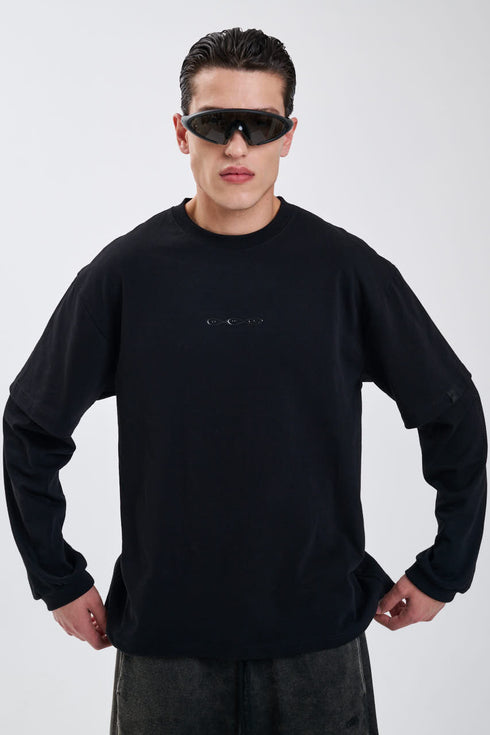 Black Double Layered LS