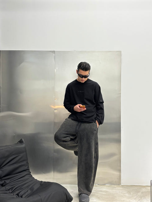 Black Double Layered LS