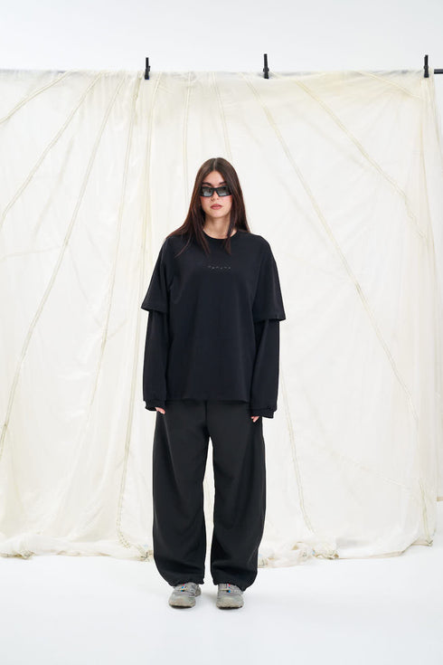 Black Double Layered LS