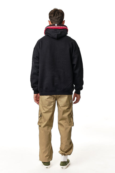 Mαύρη Φούτερ Hippie Vibes Owl clothes OC360