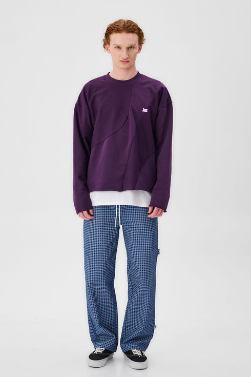 Oversized Heavy 400gsm Sweater Spiced Plum