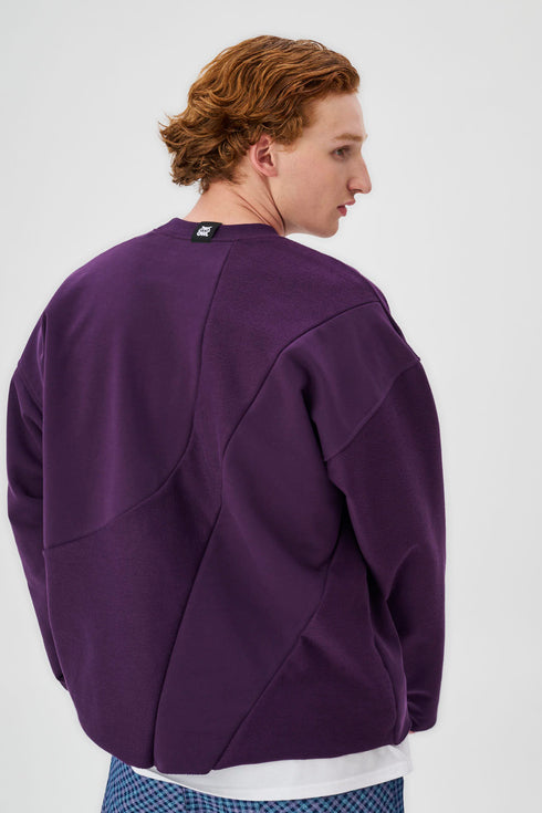 Oversized Heavy 400gsm Sweater Spiced Plum