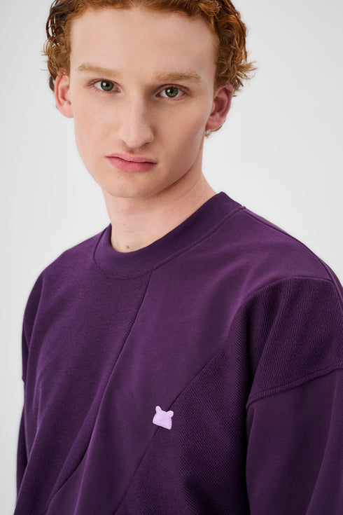 Oversized Heavy 400gsm Sweater Spiced Plum