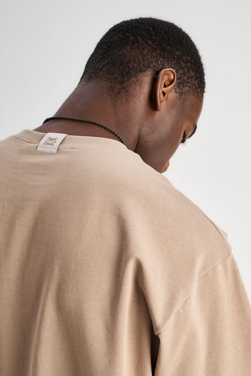 Oversized Heavy Tee Nougat F25