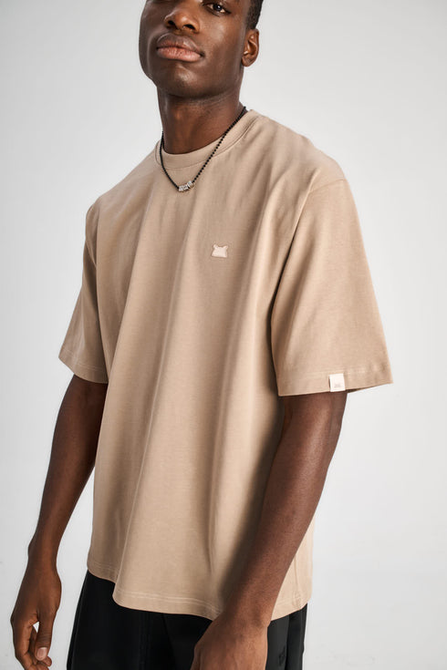 Oversized Heavy Tee Nougat F25
