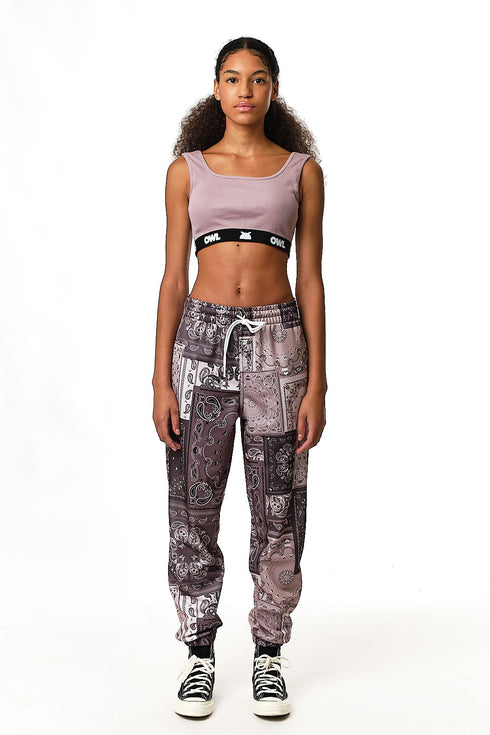 Γκρι Φόρμα Wide Fit Bandana Owl clothes OC376