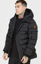 Μαύρο Ανδρικό Parka Μπουφάν SikSilk SS12
