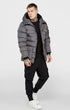 Γκρι Ανδρικό Parka Μπουφάν SikSilk SS10