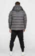 Γκρι Ανδρικό Parka Μπουφάν SikSilk SS10