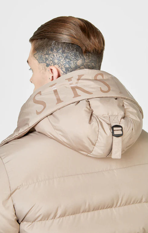 Μπεζ Ανδρικό Parka Μπουφάν SikSilk SS13