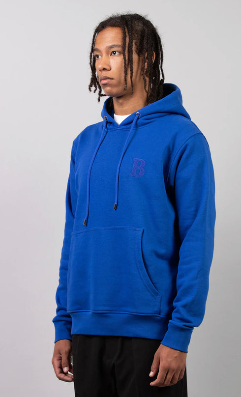 Μπλε Oversized Φούτερ Με Κουκούλα I'MBRIAN IB75