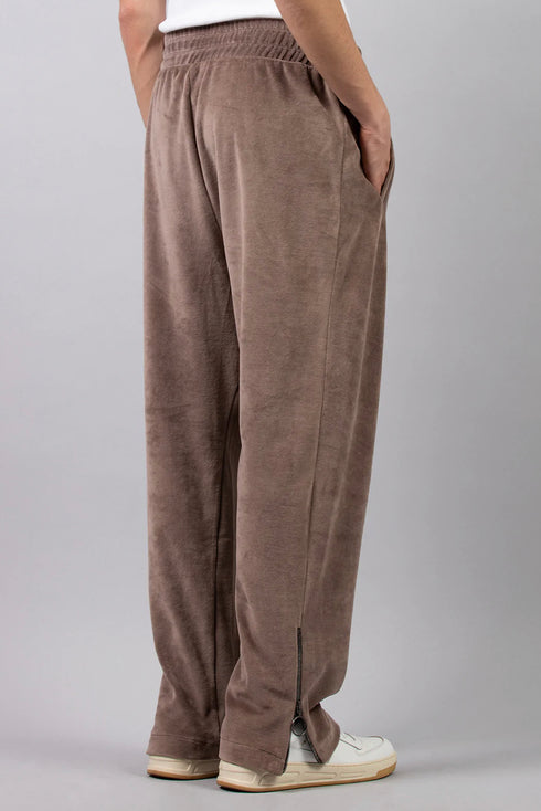 Καφέ Βελουτέ Φόρμα Με Φερμουάρ I'M BRIAN IB70